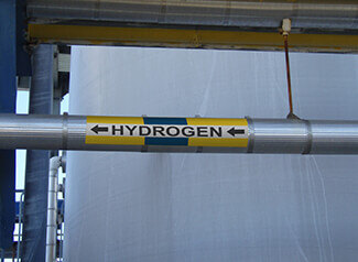 pipe marking on oil rig